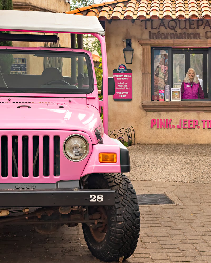 Pink Jeep Tours Interior